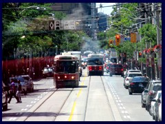 Toronto Bus Tour 055 - Trams at Wellington St